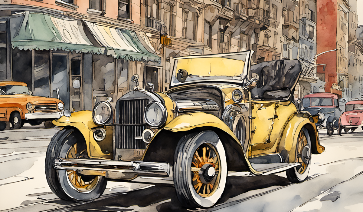 ai generated, antique cars, watercolor-8283017.jpg